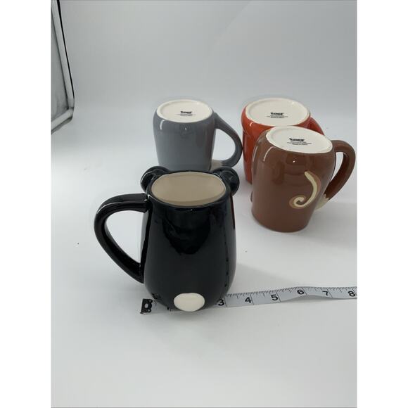 Set Of 4 Mugs by TAG Creatures Ceramic Coffee Mug Set - Picture 5 of 6